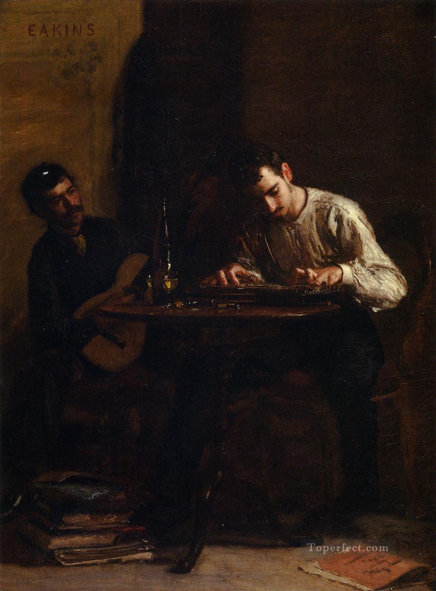 Professionals at Rehearsal Realism portraits Thomas Eakins Oil Paintings